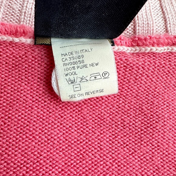 PAUL & SHARK pink 100% wool turtleneck - Picture 10 of 11